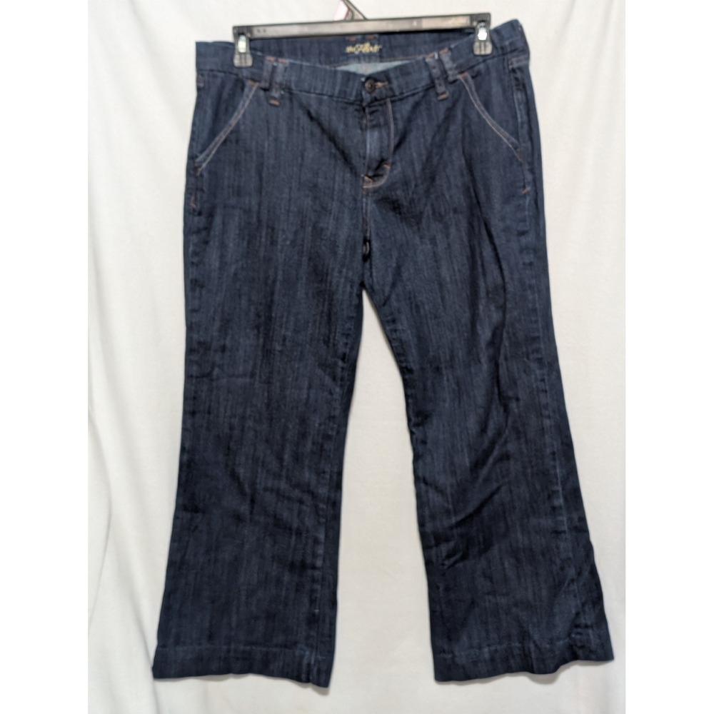 Y2K The Flirt Jeans Womens 12 Regular Dark Wash Straight Leg Pocket Old Navy